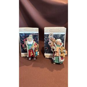 Hallmark Keepsake 1996 Folk Ark American Collection Santa & Mrs. Claus